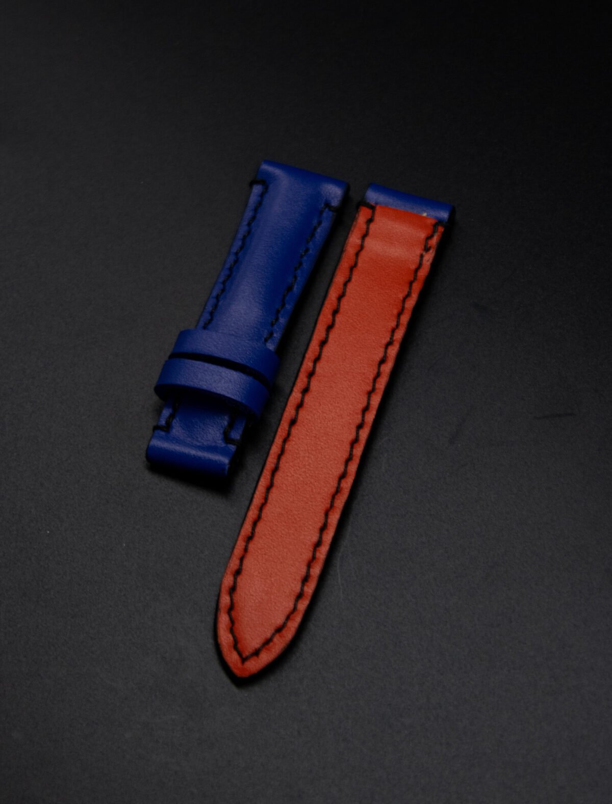 Bracelet en cuir de veau Bleu électrique