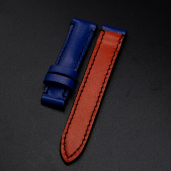 Bracelet en cuir de veau Bleu électrique