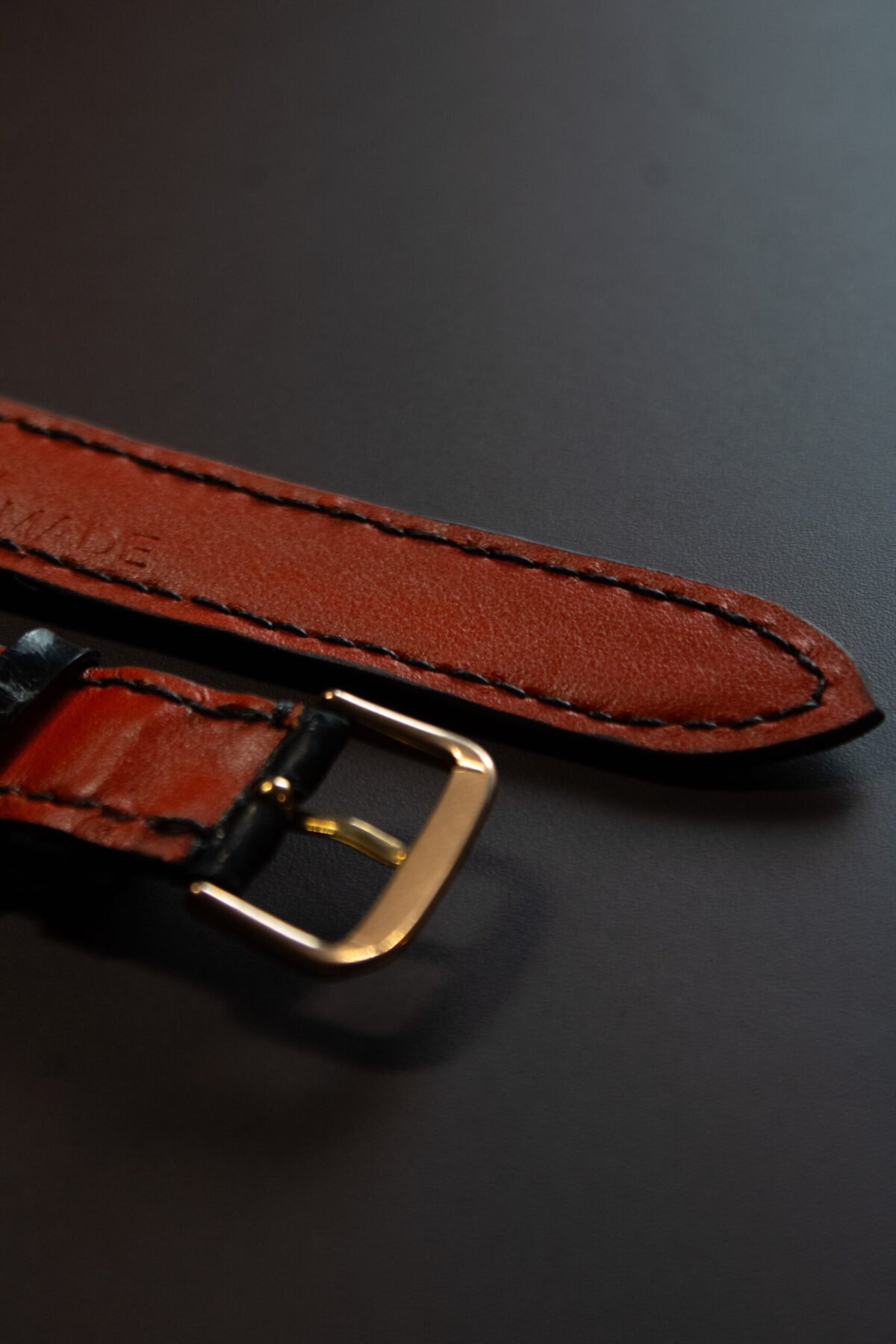 Bracelet en cuir d'Alligator noir – Image 7