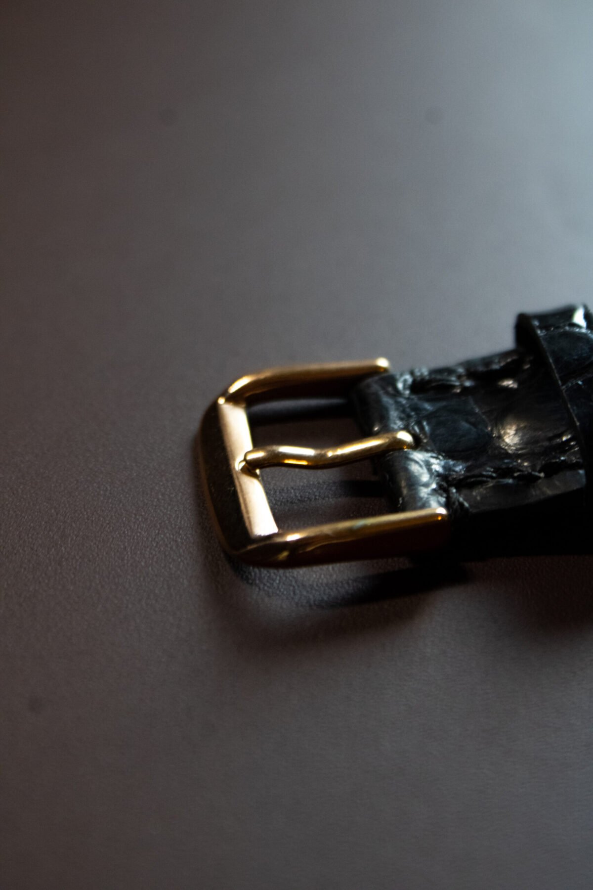 Bracelet en cuir d'Alligator noir – Image 6