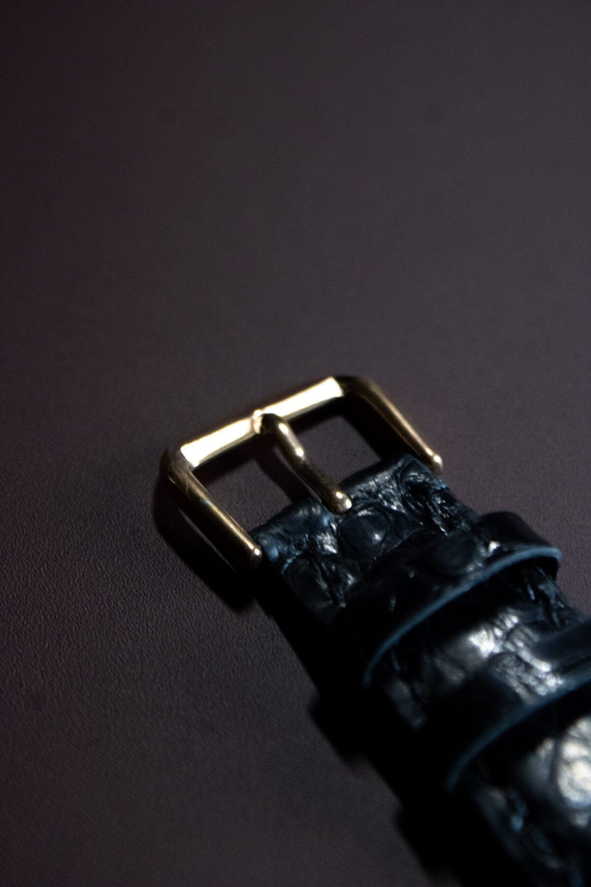 Bracelet en cuir d'Alligator noir – Image 5
