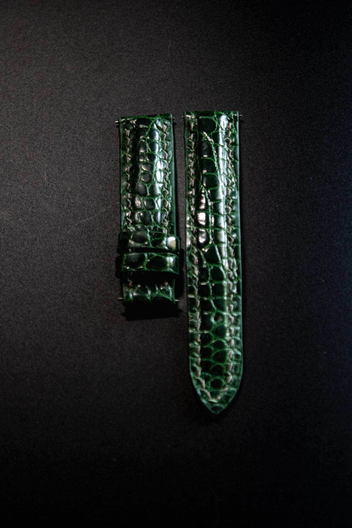 Bracelet en cuir d’Alligator vert – Image 8