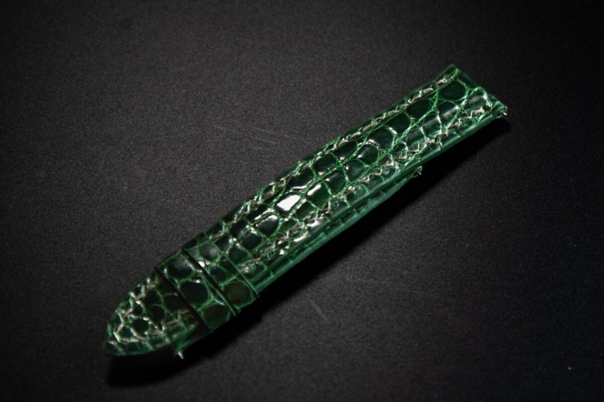 Bracelet en cuir d’Alligator vert – Image 5